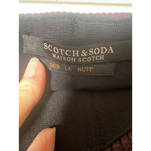 NWT Scotch & Soda Pencil Skirt Burgundy Small Ribbed Midi Thick  Rtl 125$.   Ee - Picture 6 of 6